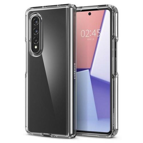 Spigen Ultra Hybrid - Coque de protection pour téléphone portable - polycarbonate, polyuréthane thermoplastique souple (TPU) - limpide - pour Samsung Galaxy Z Fold3 5G