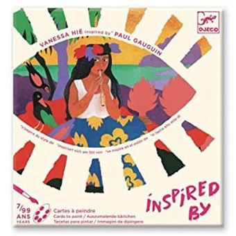 Kit créatif Djeco - Cartes à peindre - La Polynésie - 4 pcs