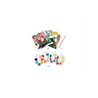 Kit créatif Djeco - Cartes à peindre - La Polynésie - 4 pcs