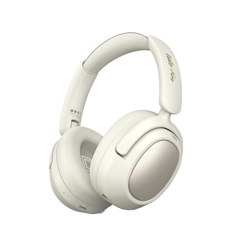 Non Communiqué Blanc Casque Audio Bluetooth Sans Fil Réduction De Bruit Pour Gaming Confortable Yonis