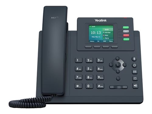 Yealink SIP-T33P - Téléphone VoIP avec ID d'appelant - à 5 voies capacité d'appel - SIP, SIP v2, SRTP - 4 lignes - gris classique