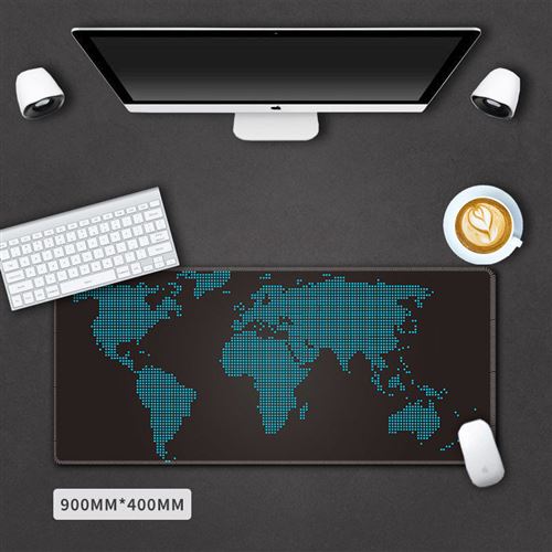 Sous main bureau carte du monde taille 90*40cm #MKWM014