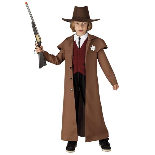 Déguisement Sheriff Western Garçon 11/12 Ans Multicolore 78812 Clown Republic 11/12 ANS - Coloris : Multicolore78812 Clown Republic