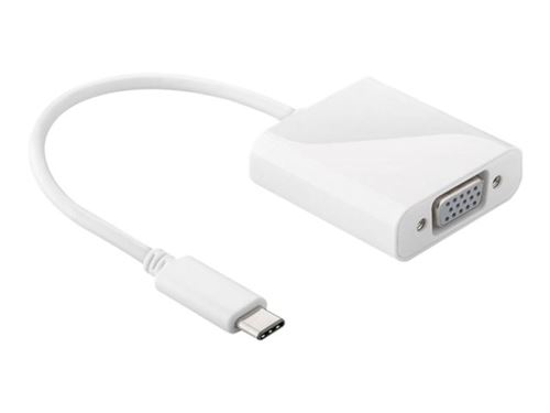 DLH DY-TU2726W - Adaptateur vidéo externe - USB-C - VGA - blanc