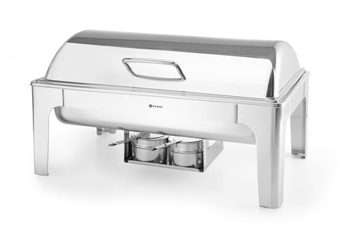 Chafing dish GN 1/1 finition poli miroir Profi Line 9L 570x405x(H)320mm   Hendi