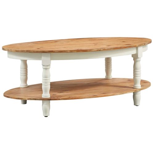 vidaXL Table basse 102x62,5x42 cm Bois d'acacia solide