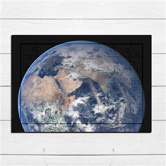 Puzzle en bois 48 Pièces Fabulous - Planete Terre Vue Ocean Indien Afrique  (28 x 20 cm) - Puzzle - Achat & prix