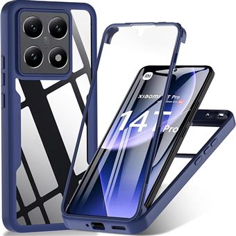 Coque pour Xiaomi 14T Pro, Protection Intégrale Avant et Arrière Double Face - Bleu Marine - BOOLING - 1