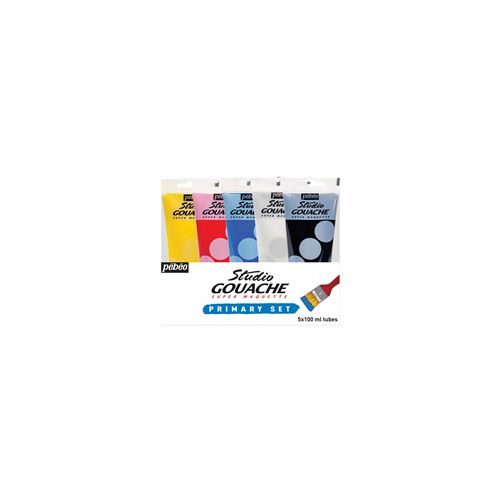 Coffret gouache - Studio Gouache - 5 tubes 100ml