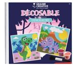 kit deco sable dinosaure pinceau et sable