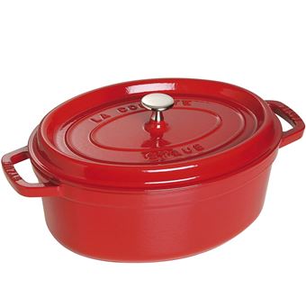 Cocotte ovale Signature 40cm Cerise - Le Creuset - Rouge - Fonte - 1