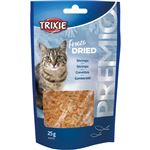 Friandise 100 % crevettes lyophilisées 25 g , pour chats.