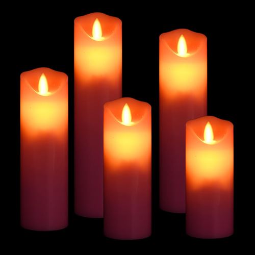 vidaXL Bougies électriques LED 5 pcs avec télécommande Blanc chaud