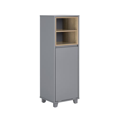 Mueble para lavandería Sobuy Bzr146 con bolsa para ropa plegable, mueble estrecho para baño con 2 compartimentos, 35 x 105 x 30 cm.