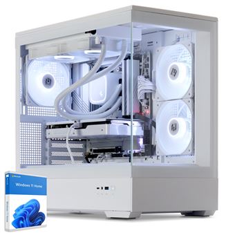 Sedatech PC Gamer Advanced Watercooling White Edition • AMD Ryzen 7 9800X3D • RTX5070 • 32Go DDR5 • 2To SSD M.2 • Windows 11 - 1