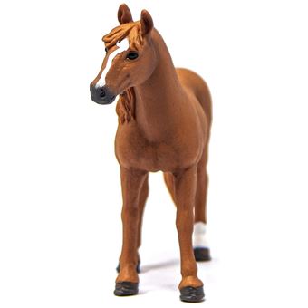 Schleich Ponette De Selle Allemande - Figurine Cheval Realiste, Crinière Tressée, Horse Club