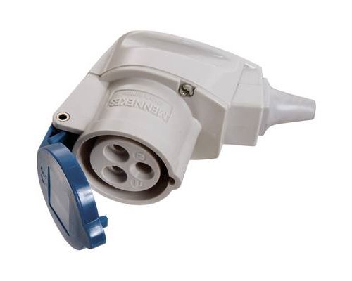 as - Schwabe 60475 CEE Elbow Connector 16A 230V Impact-Resistant IP44