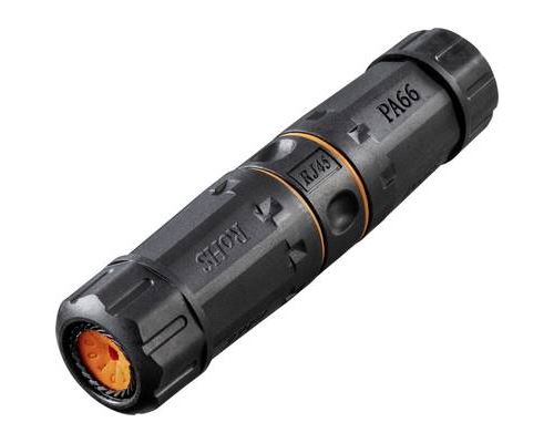 Renkforce RJ45 réseau informatique Adaptateur CAT 6a [1x RJ45 femelle - 1x RJ45 femelle] noir