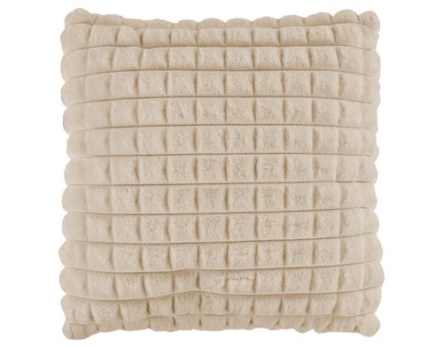 Non Communiqué Beige Sweety - Coussin - En Fausse Fourrure - 45X45 Cm