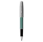 PARKER Sonnet Essentiel Stylo roller, Vert, Recharge noire pointe fine, Coffret cadeau