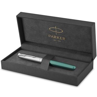 PARKER Sonnet Essentiel Stylo roller, Vert, Recharge noire pointe fine, Coffret cadeau