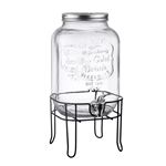 Distributeur De Boisson Verre Yorkshire 4L | Avec Robinet | Idéal Thé, Cocktail, Punch