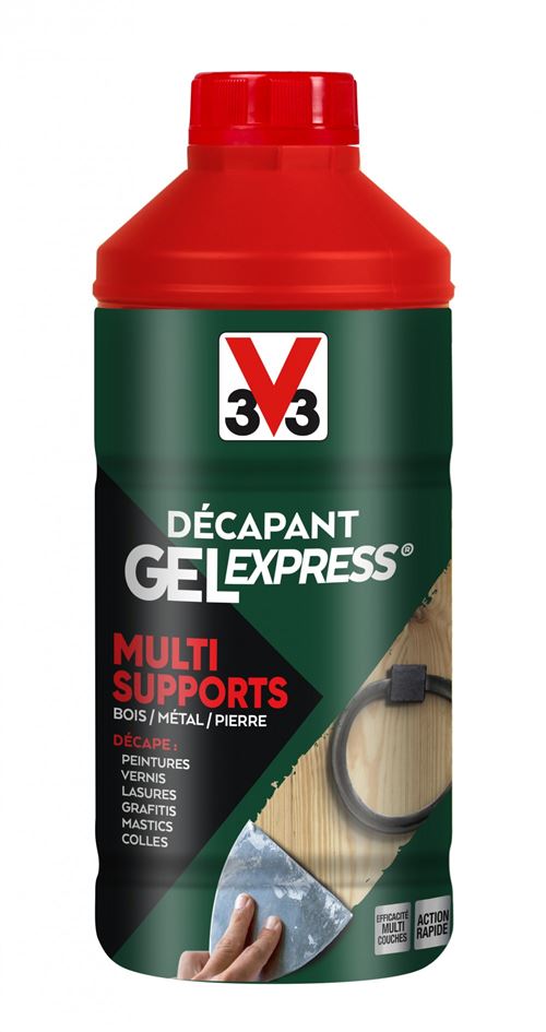 Non Communiqué Décapant Multisupport V33 Gel Express, 1 L