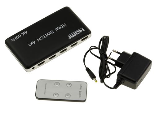 Switch HDMI - Répartiteur 2 entrées vers 1 sortie - 4K ultra HD @ 60Hz -  1080P HD