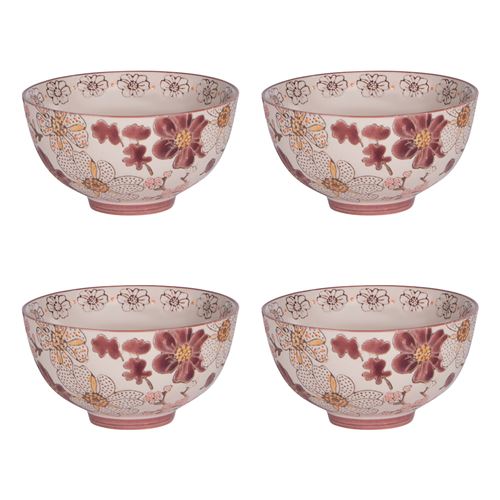 Non Communiqué Coffret De 4 Coupelles Kiyo 11 Cm - Table Passion - Décoré - Grès