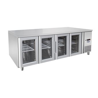 Table Réfrigérée Positive GN 1/1 de 4 Portes Vitrées 560 L Atosa - 1