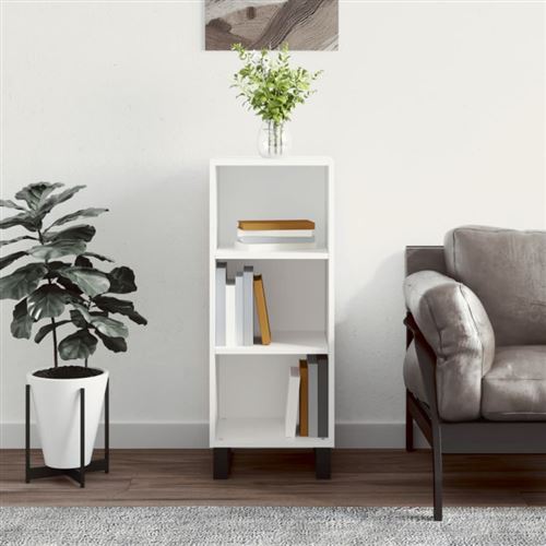 VIDAXL - Buffet - Blanc - 34,5x32,5x90 cm - Image 3
