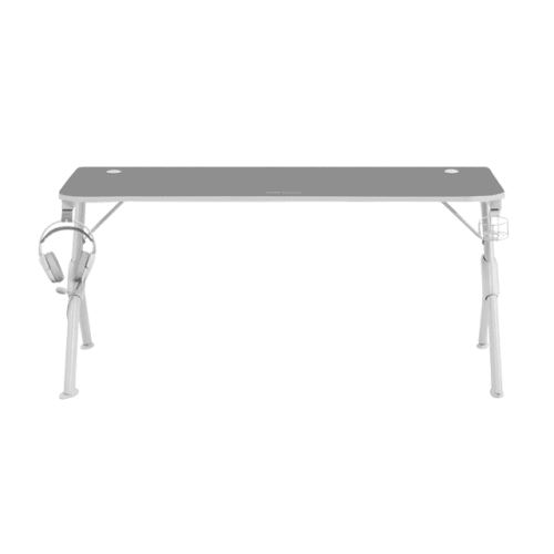 Bureau Gamer Mars Gaming MGDXLW 160x60cm Rectangulaire Porte-Gobelet Metal Blanc