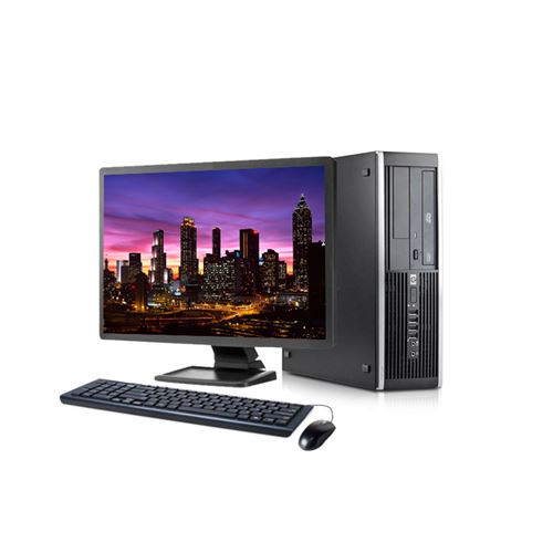 Unité centrale HP 8100 SFF - Core i5 - RAM 16Go - SSD 240Go - Windows 10 - Ecran 19 - Reconditionné