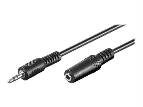 MicroConnect - Rallonge de câble audio - mini-phone stereo 3.5 mm femelle pour mini-phone stereo 3.5 mm mâle - 1.5 m