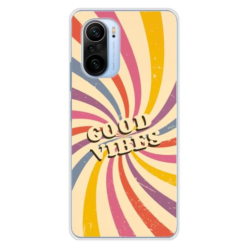 Coque en silicone imprimée compatible Xiaomi Mi 11i Good vibes