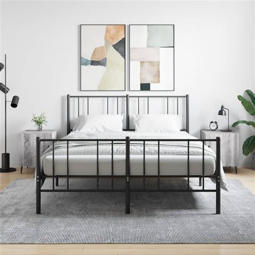 VIDAXL - Table de chevet - 40x40x50cm - Gris - Image 3