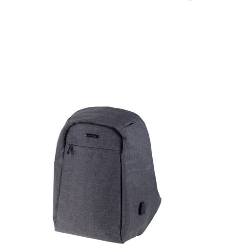 Lightpak Sac à dos 'SAFEPAK', avec port USB, gris