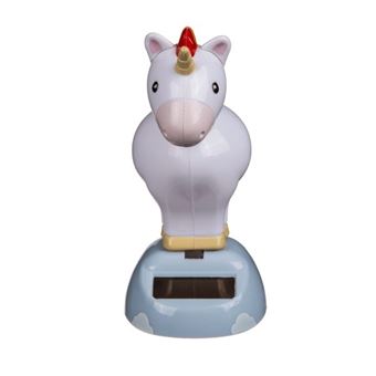 Licorne figurine solaire animée qui hoche la tête - 1