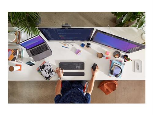 Logitech MX Keys Combo for Business - Ensemble clavier et souris - rétroéclairé - sans fil - Bluetooth LE - QWERTY - R.-U. - graphite