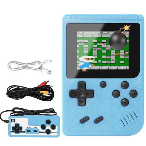 Console rétrogaming SZSMART SUP7 2.8 400 en 1 jeu + commande - bleu