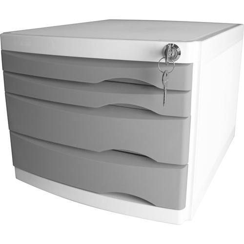 helit Module de classement 'the safe', 4 tiroirs, gris
