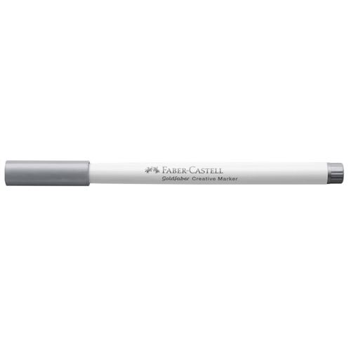 Feutre - Argent - 551 - Indélébile - Pointe pinceau - Tous supports - Faber-Castell Goldfaber creative marker