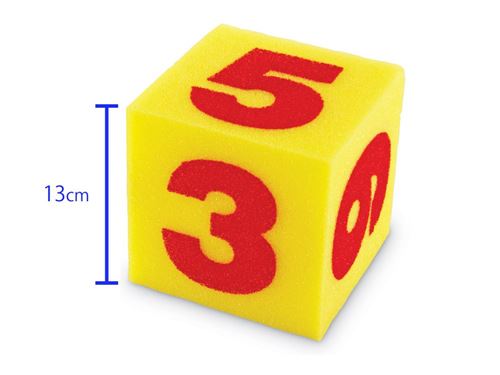 Learning Resources – Lot De 2 Dés Géants En Mousse Souple, 13 Cm, Chiffres 1 à 6, Pour Jeux De Maths Et Activités Calmes, Dès 3 Ans