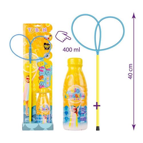 Tuban set pour bulles de savon 400ml - 2 boucles