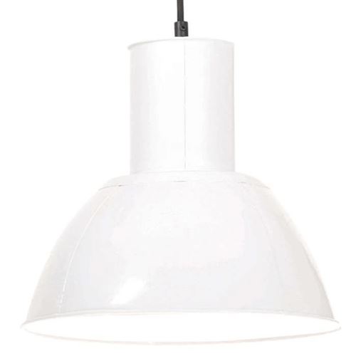 VIDAXL - Lampe suspendue - Ronde - 28,5 cm - Blanc - Image 3
