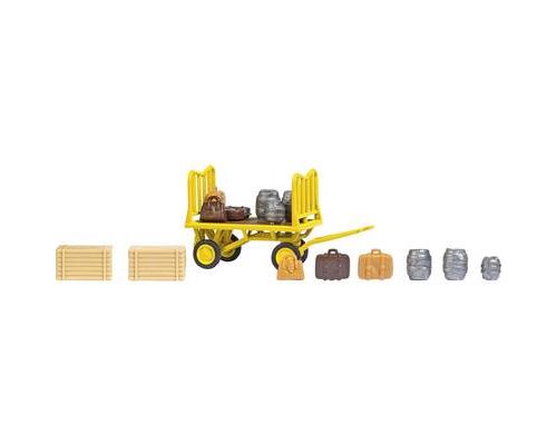 Busch 1646 Chariot postal H0 avec accessoires modèle fini