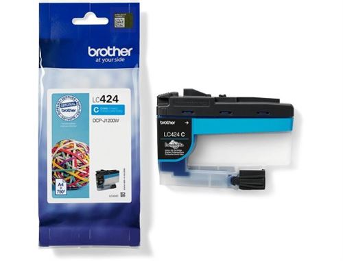 Cartouche d'encre Brother LC424C Cyan pour DCP-J1200W