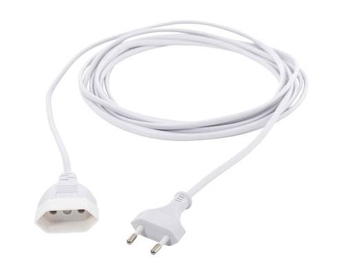 HAWA R695 Strom Verlängerungskabel 2.5A Weiß 3.00m H03VVH2-F 2X 0,75mm² flach