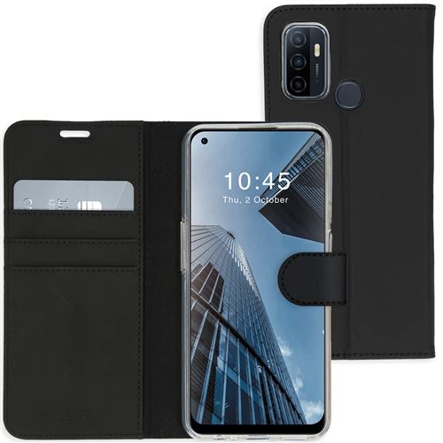 Étui de téléphone Wallet Oppo A53 / A53s - Noir Accezz
