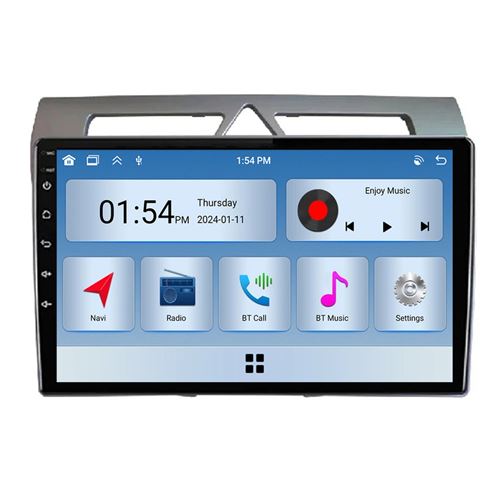 Autoradio RoverOne® Bluetooth CarPlay 2 Din 6Go RAM 128Go ROM pour Kia Morning Picanto 2007-2010
